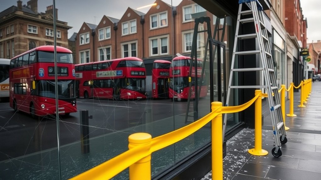 Vandalism Glass Repair Greenwich